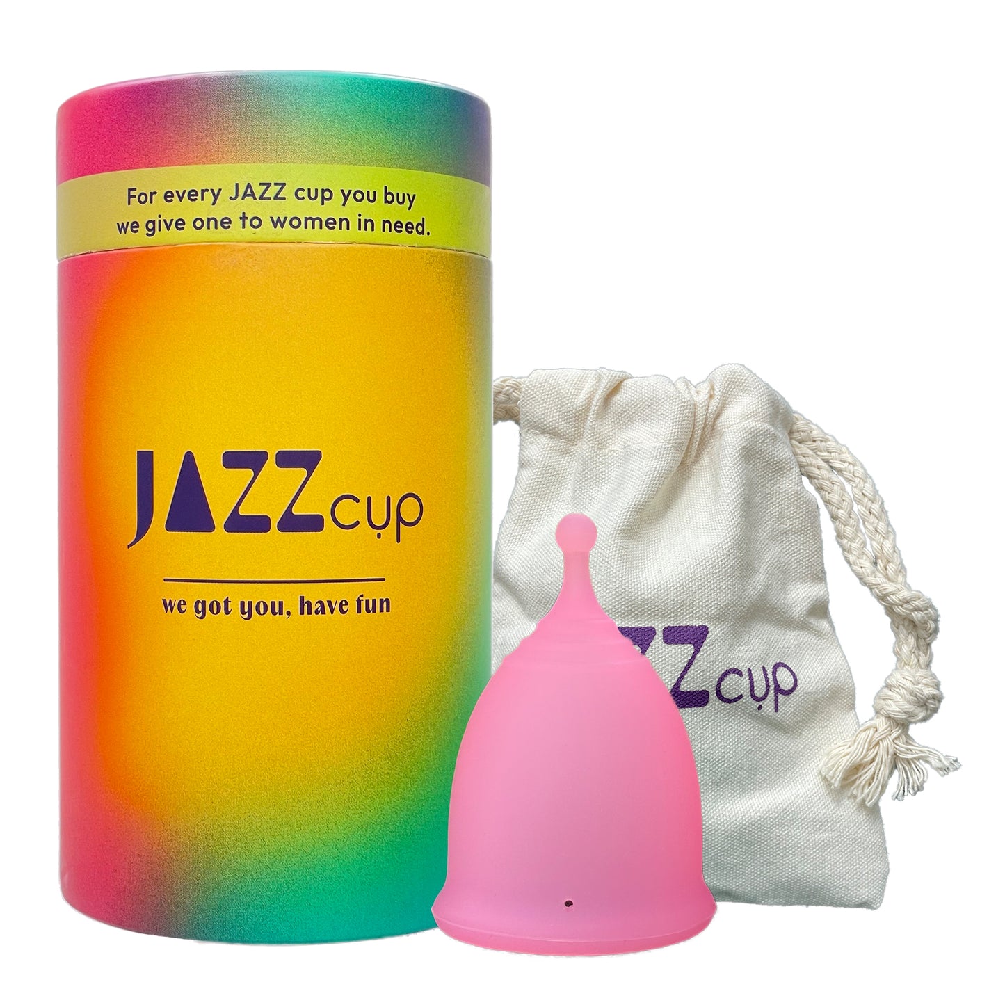 JAZZ cup Soft Menstrual Cups – with Travel-Cotton Pouch